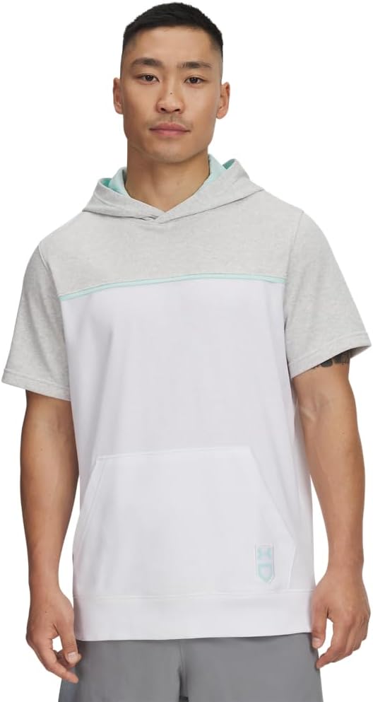 

Under Armour мужская утилитарная толстовка с коротким рукавом, (100) White/Aqua Float/Aqua Float, Белый, Under Armour мужская утилитарная толстовка с коротким рукавом, (100) White/Aqua Float/Aqua Float