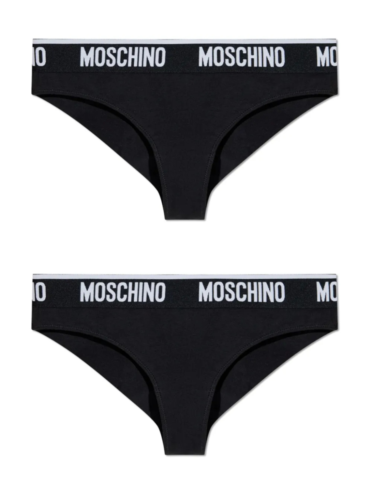 

Трусы с логотипом Moschino (комплект из двух штук), черный