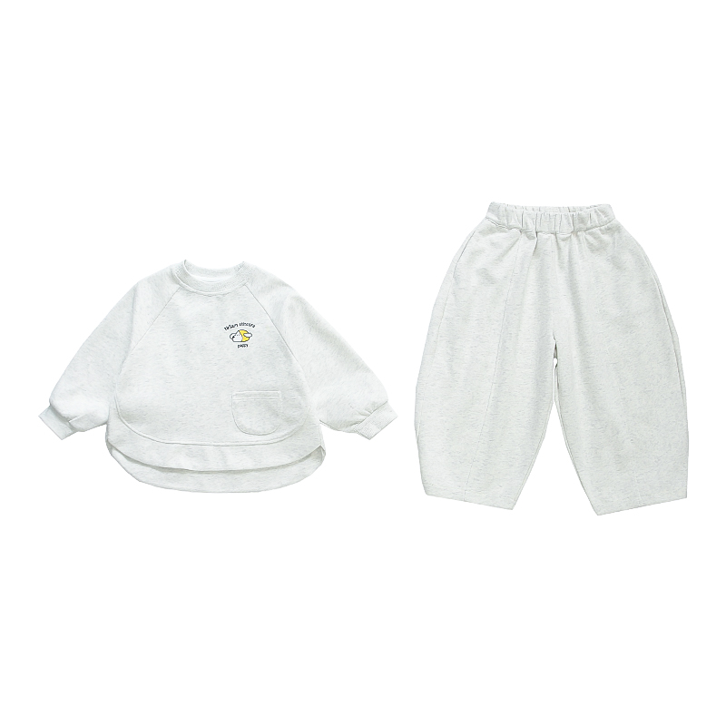 

Детская повседневная спортивная одежда с круглым вырезом и коротким рукавом PROTECTCAMEL, светло-серый clothing sets