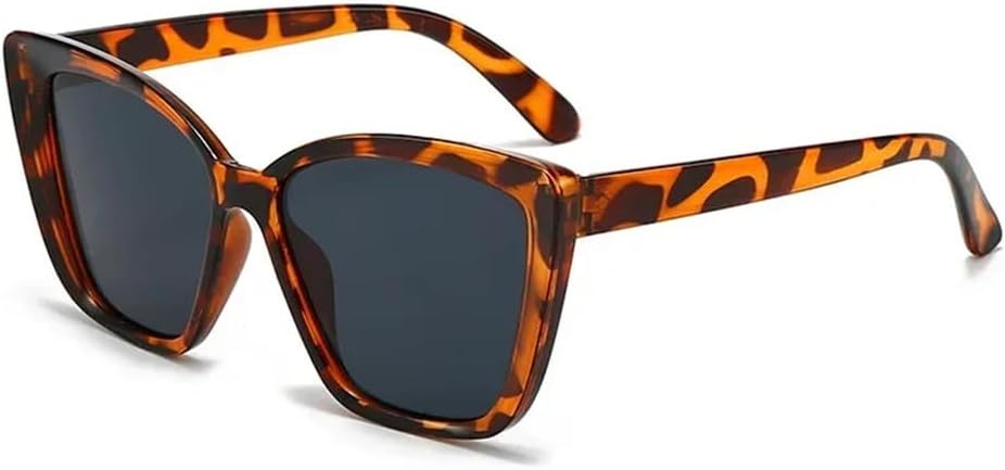 

Солнцезащитные очки «кошачий глаз» с градиентным переходом цвета, защита от УФ-излучения UV400, женская, маленькая оправа, подходят для занятий спортом на открытом воздухе, бега и езды на велосипеде generic, Leopard Grey