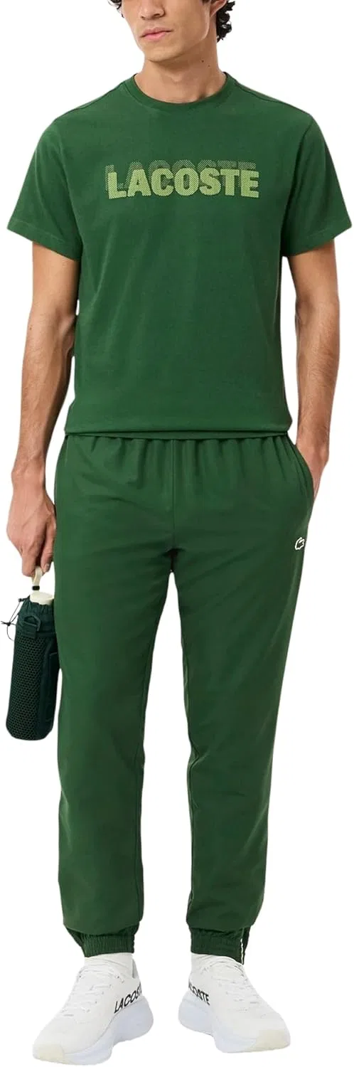 Мужская футболка Lacoste Ultra Dry с принтом, спортивная, белый — фото 4