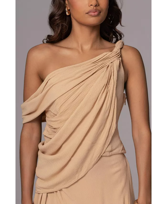 

Женский топ Diosa Drape JLUXLABEL, коричневый/бежевый
