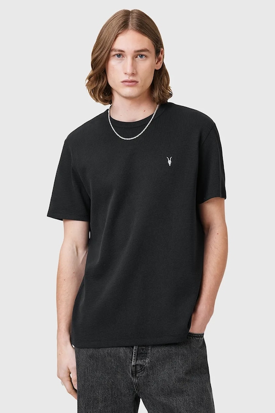 

Хлопковая футболка ELLIS Allsaints, черный
