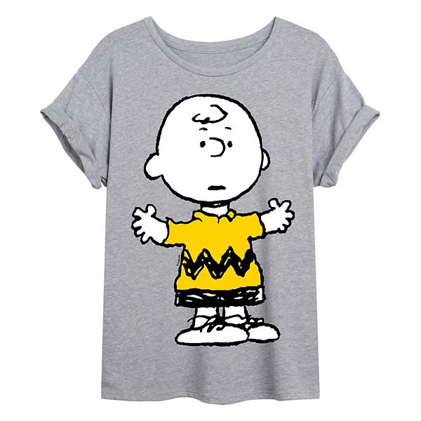 

Футболка Juniors Peanuts Charlie Licensed Character, Heather Gray