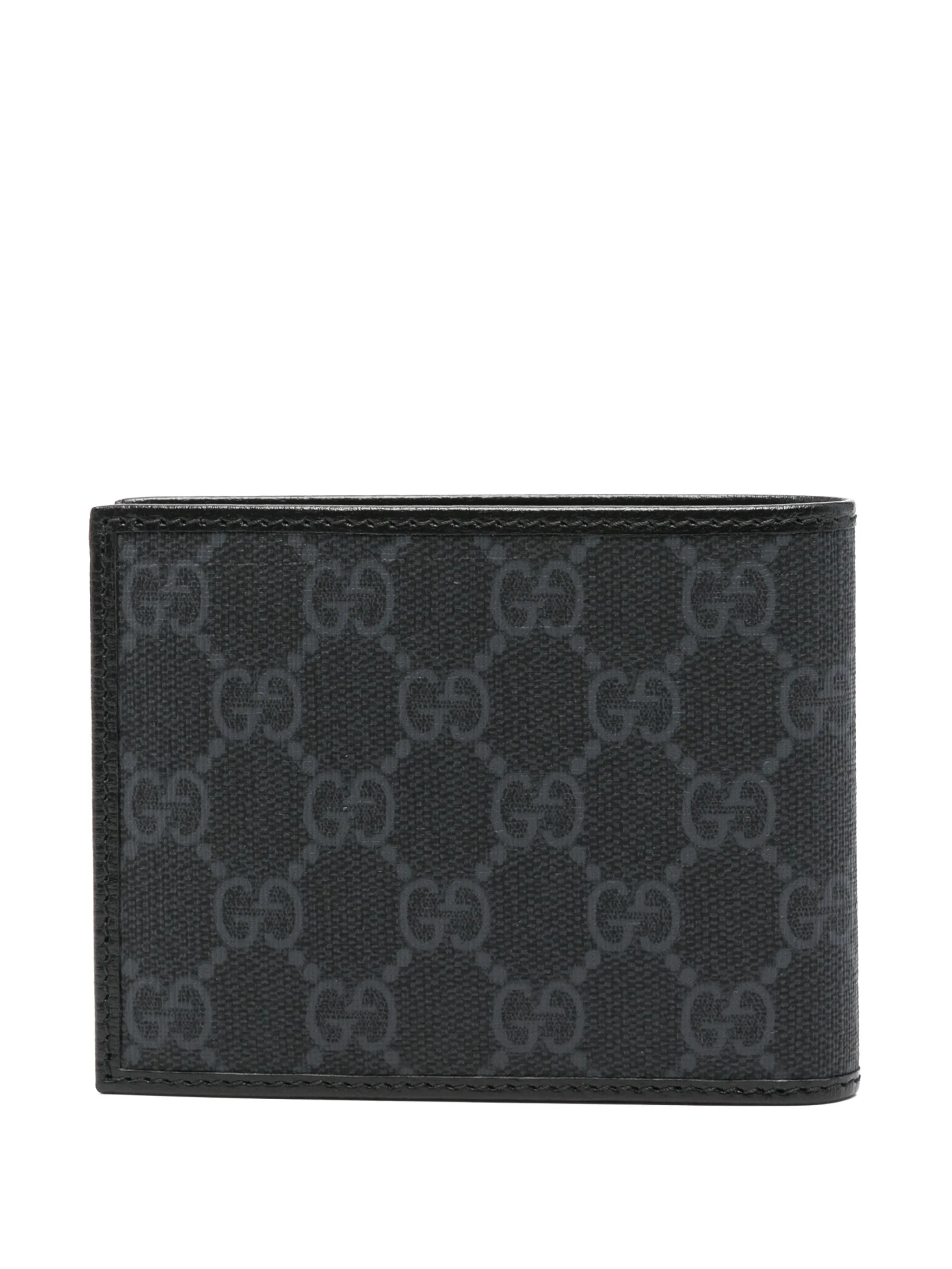 Кошелек с узором GG Supreme Gucci, черный — фото 2