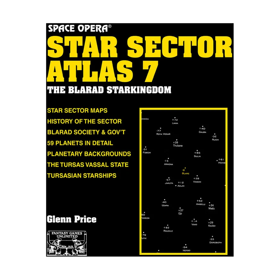 

Star Sector Atlas #7 - The Blarad Starkingdom, Space Opera, мягкая обложка