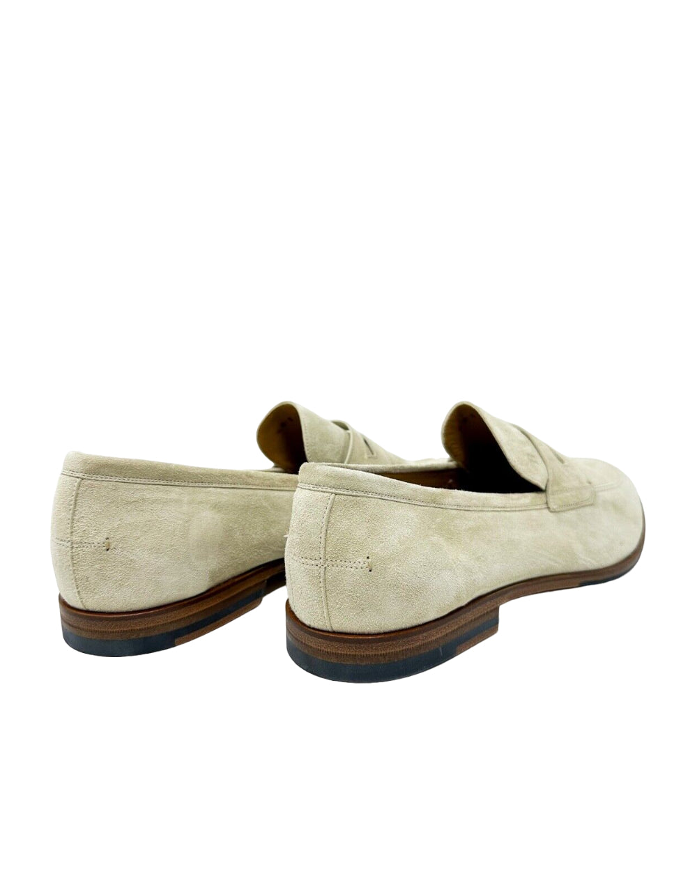 Bally Webb 6303295 Мужские пенни-лоферы из телячьей замши Fossil, белый — фото 4