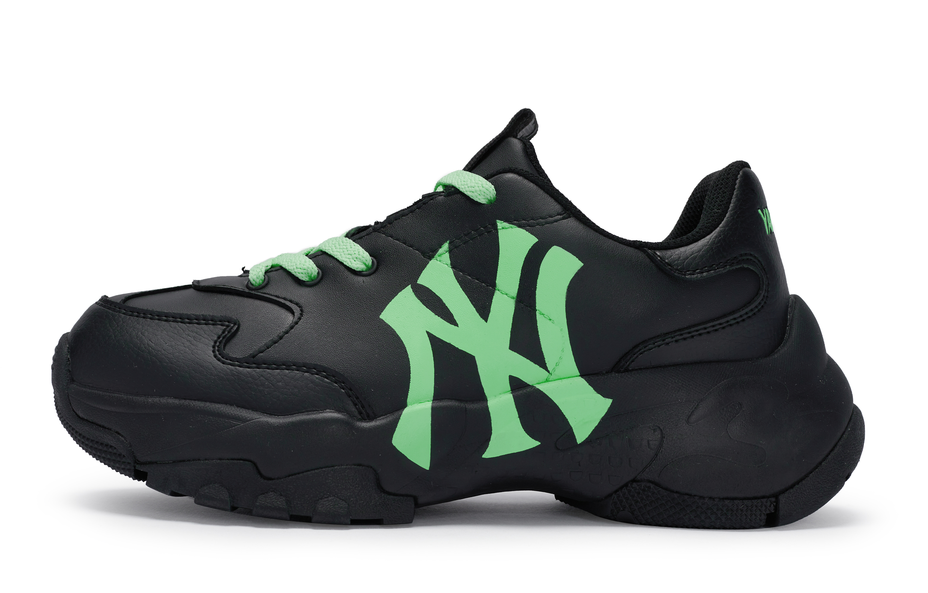 

Кроссовки MLB Big Ball Chunky Chunky Sneakers Unisex Low-top Black/Green, черный/зеленый