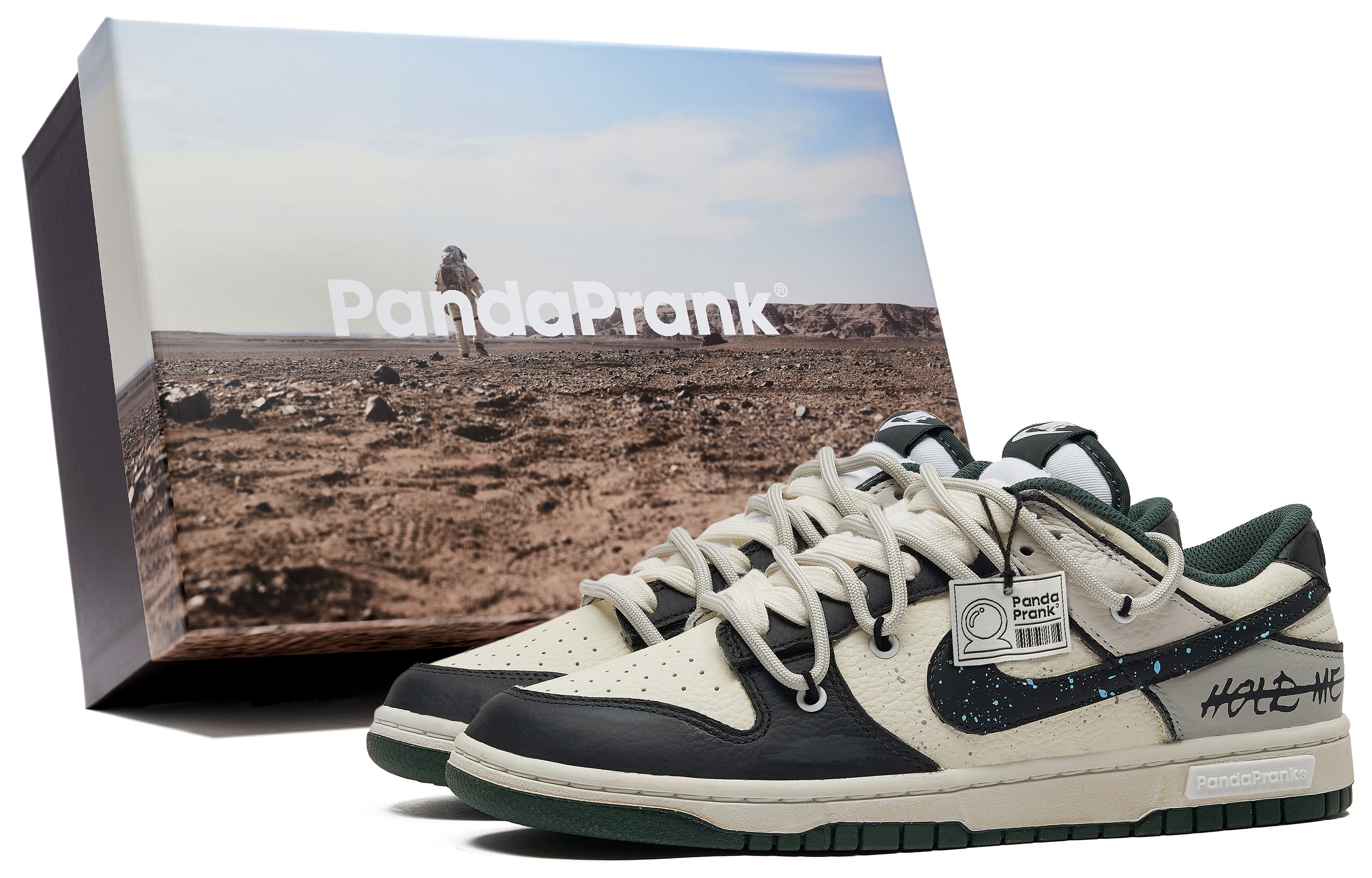 

Nike Кроссовки для скейтбординга Dunk, мужские, низкие, зеленые/коричневые/черные