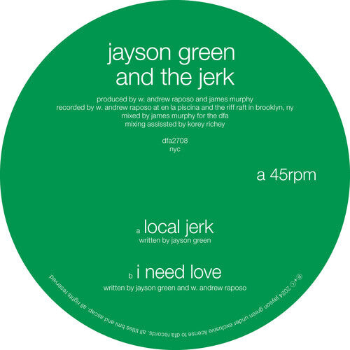 

Сингл 12" Green, Jayson & the Jerk: Local Jerk / I Need Love