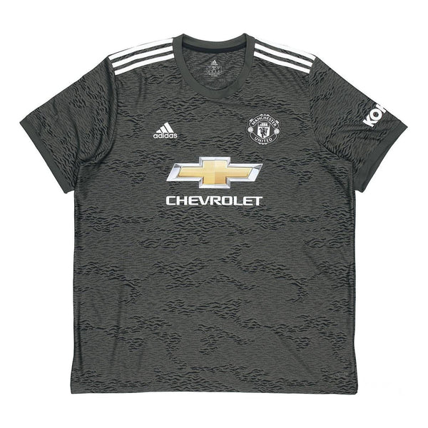 

Футболка adidas MUFC A JSY 20-21 Season Manchester United Away SW Fan Edition Sports Short Sleeve Jersey Green, зеленый