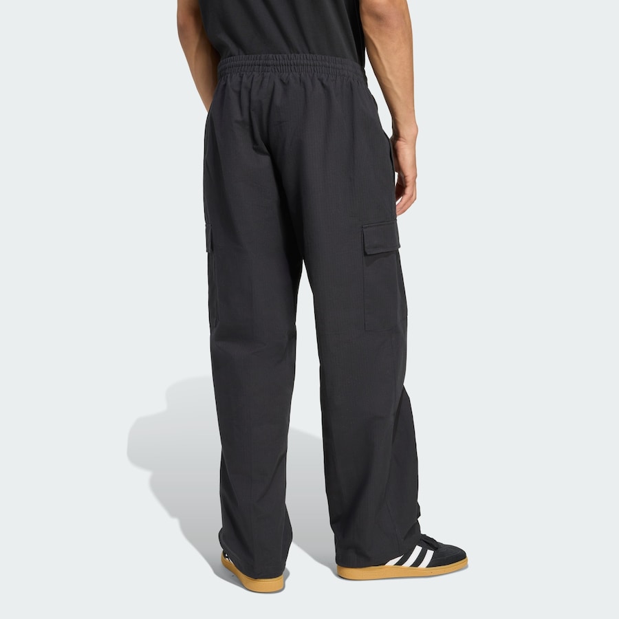 Брюки свободного кроя ADIDAS ORIGINALS Trefoil Essentials, черный — фото 3