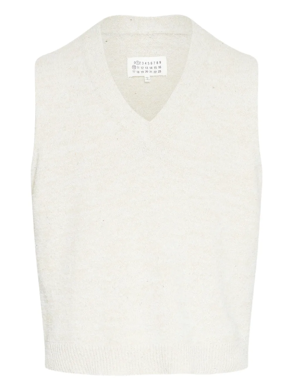 

Топ с V-образным вырезом MAISON MARGIELA, нейтральный