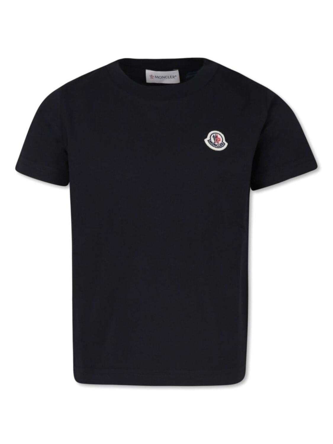 

Moncler Enfant футболка из хлопка с логотипом, черный