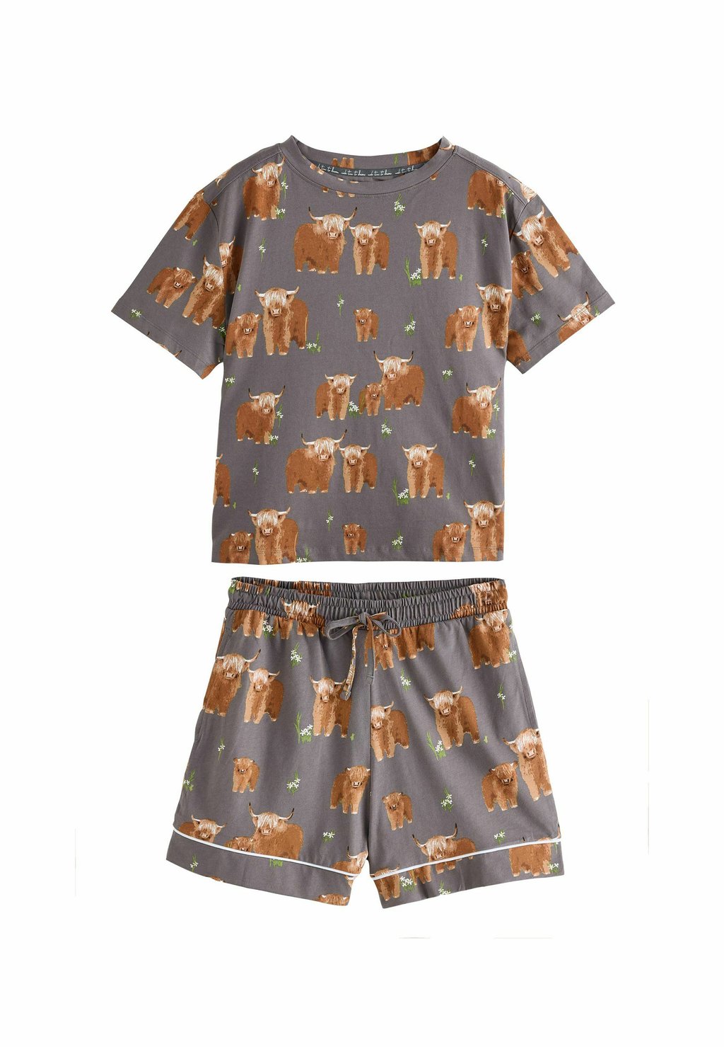 

Пижама SHORT SLEEVE - REGULAR FIT SET - Pyjama set Next, серый