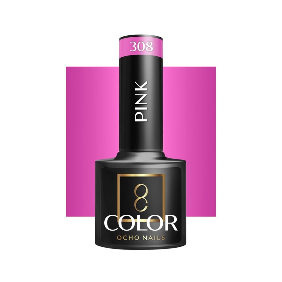 

OCHO NAILS Гибридный лак для ногтей розовый 308 -5 г Active Shop