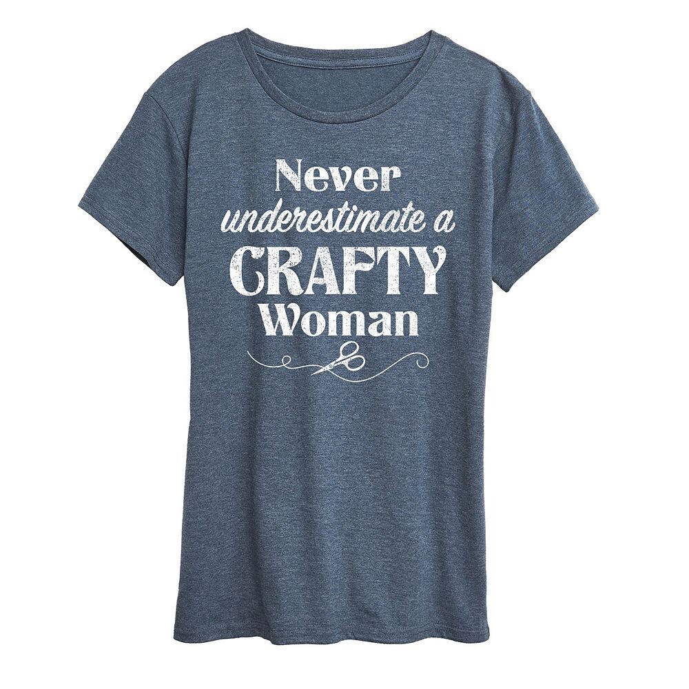 

Женская футболка с рисунком A Crafty Woman Licensed Character, цвет Heather Blue