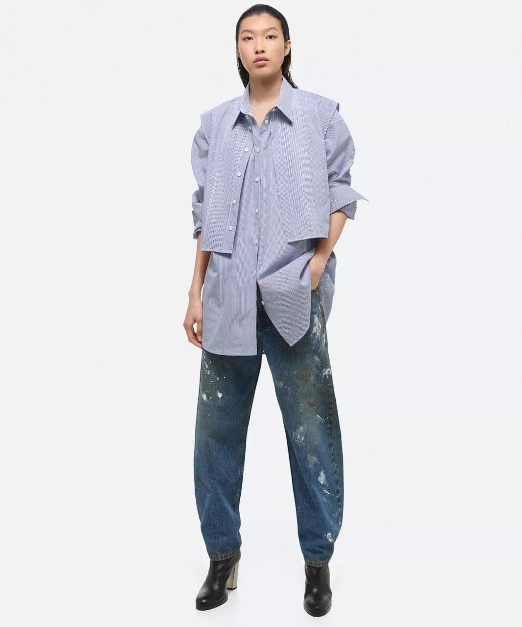 

Укороченная блузка Helmut Lang, мультиколор
