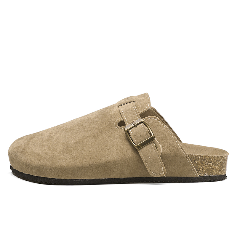

Jinho Тихие закрытые тапочки унисекс цвета хаки, цвет Khaki
