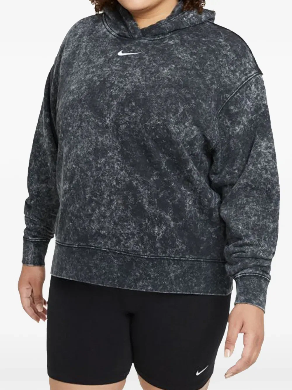 Толстовка из выстиранного флиса Nike, черный