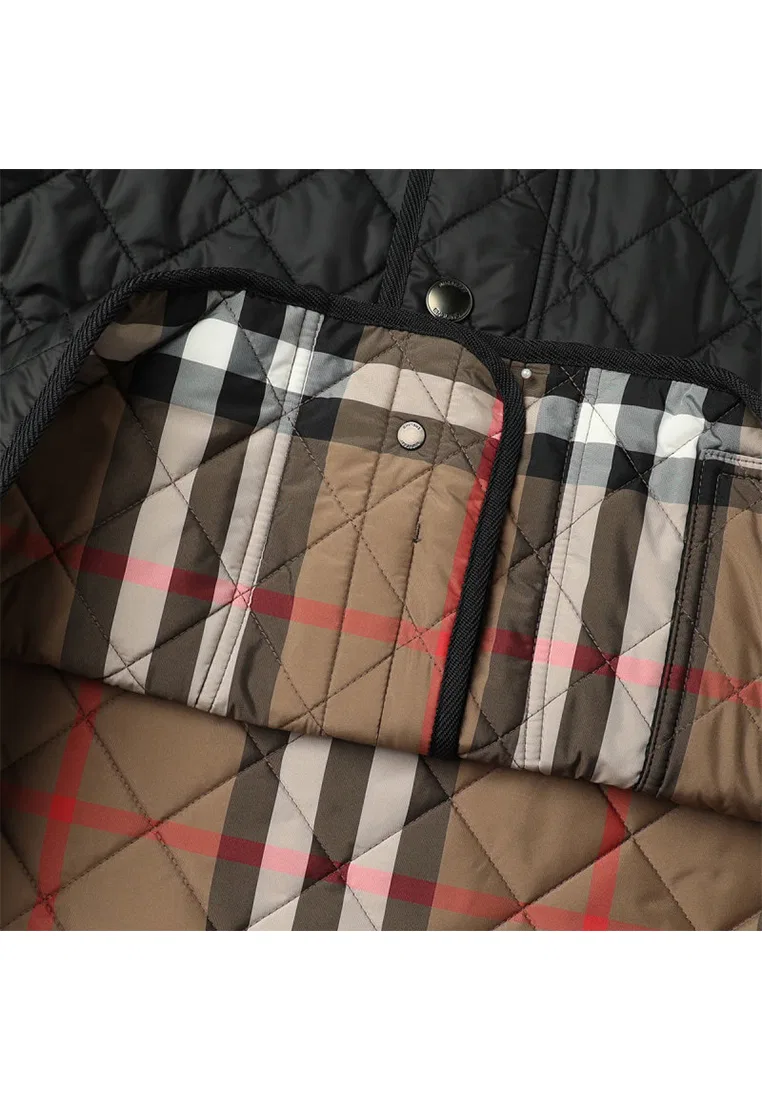 Куртка мужская зимняя Burberry, хлопковая, черный — фото 4