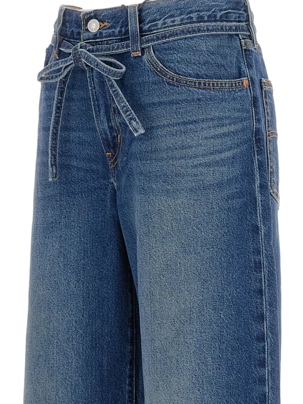 Джинсы с завязкой на талии Levi's, синий — фото 3