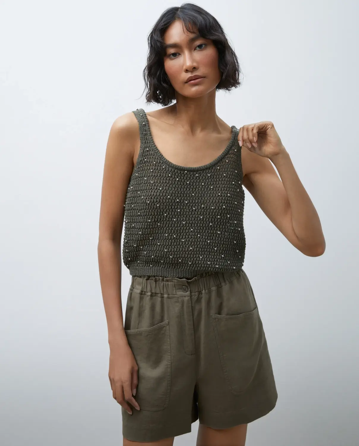 

Женская майка без рукавов Tintoretto, темно-зеленый