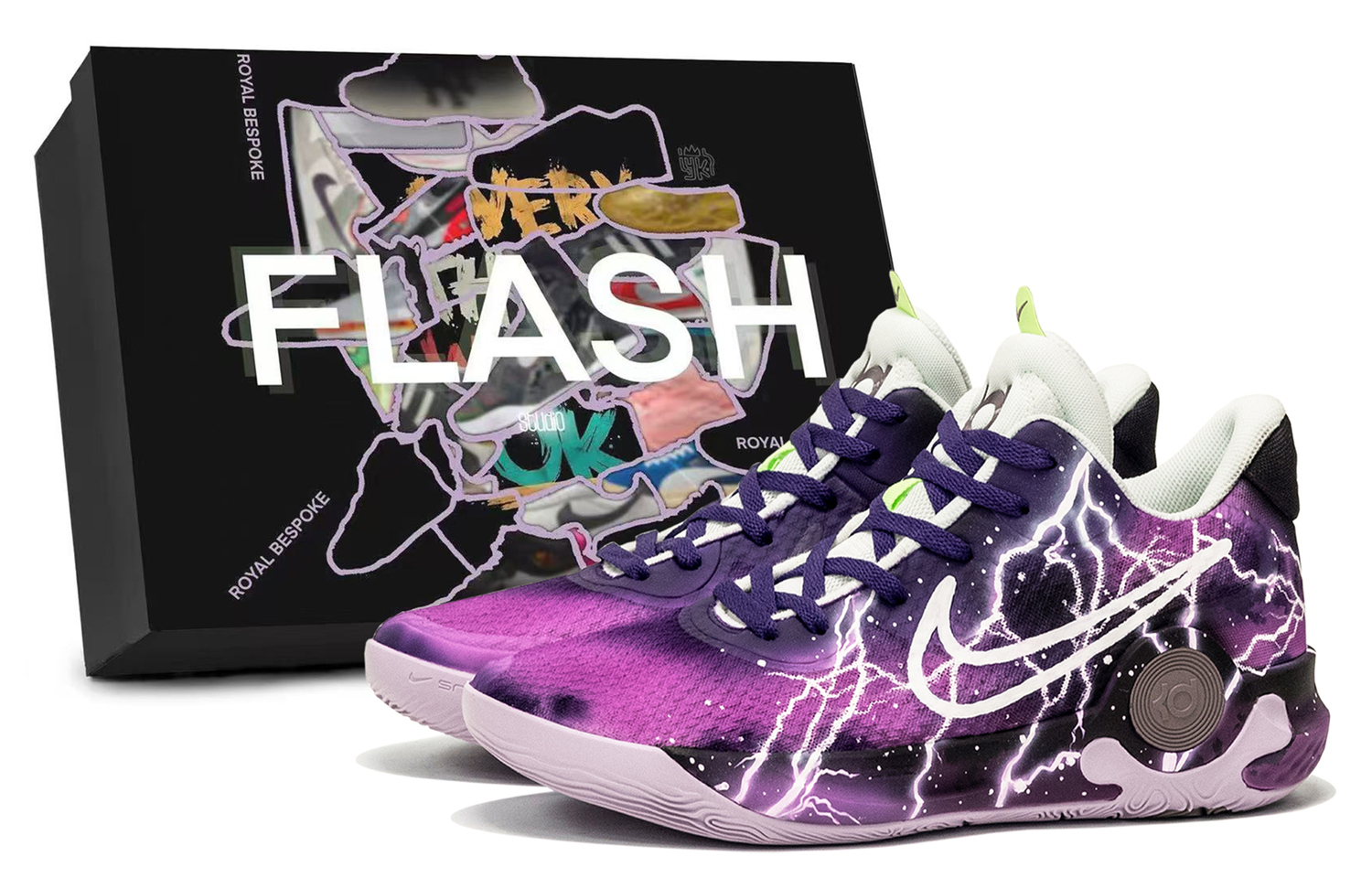 

Nike Кроссовки баскетбольные KD Trey 5 IX Iridescent Light Box Included Mid top Vintage мужские Purple