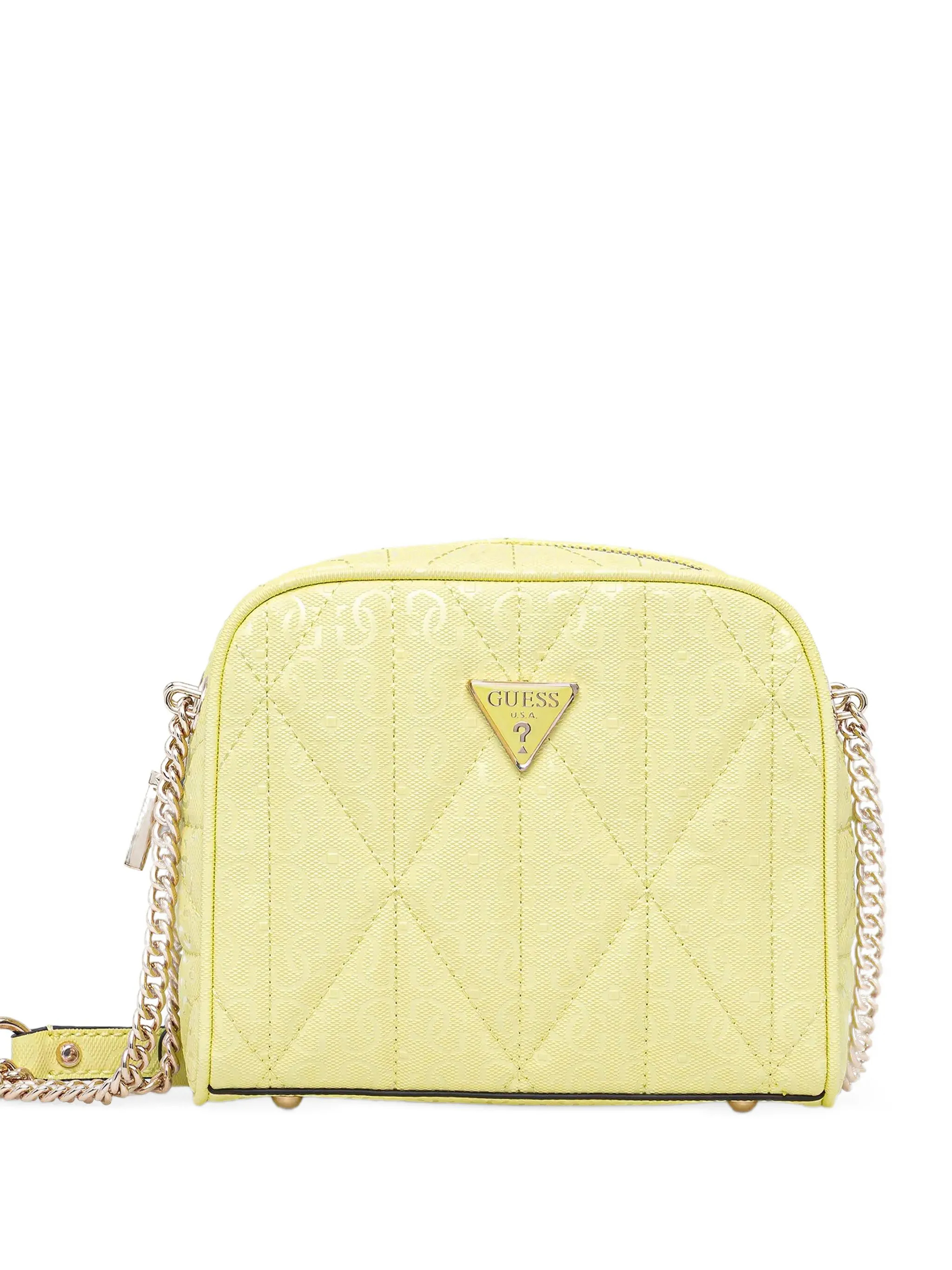 

Стеганая мини-сумка Aldina с цепочкой и логотипом 4G Guess Usa, желтый