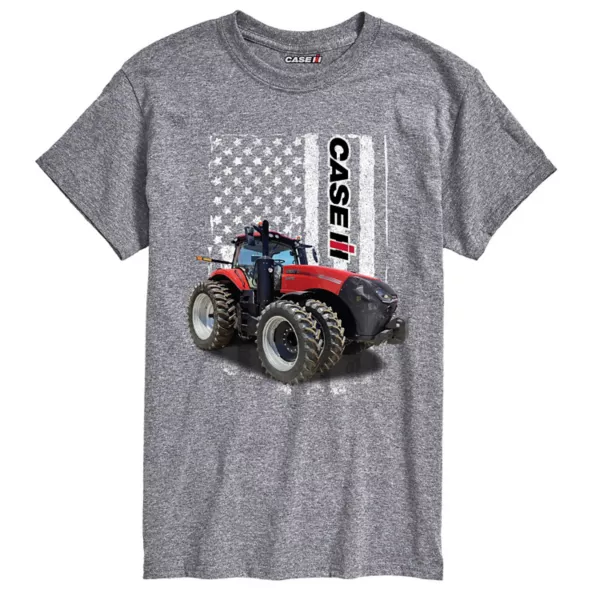 

Мужская футболка с графическим флагом Case IH Licensed Character, серый