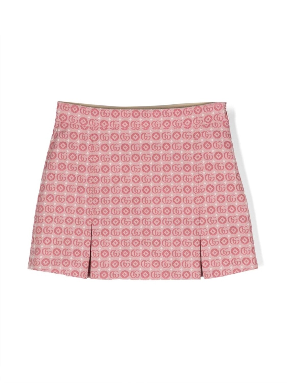 

Gucci Kids жаккардовая юбка с логотипом Double G, розовый