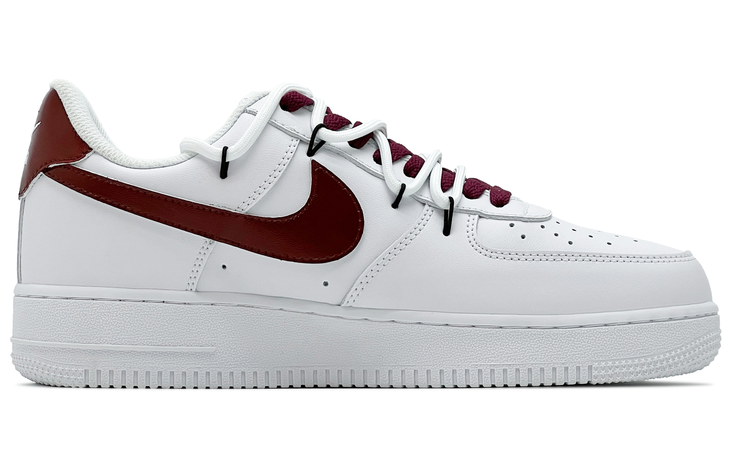 Air Force 1 Scarlet Lilac детские скейтбординг кроссовки белый унисекс Nike, белый-красный - women's — фото 3