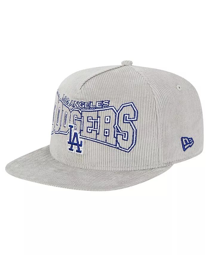 

Мужская серая вельветовая бейсболка-кепка Los Angeles Dodgers для гольфа New Era