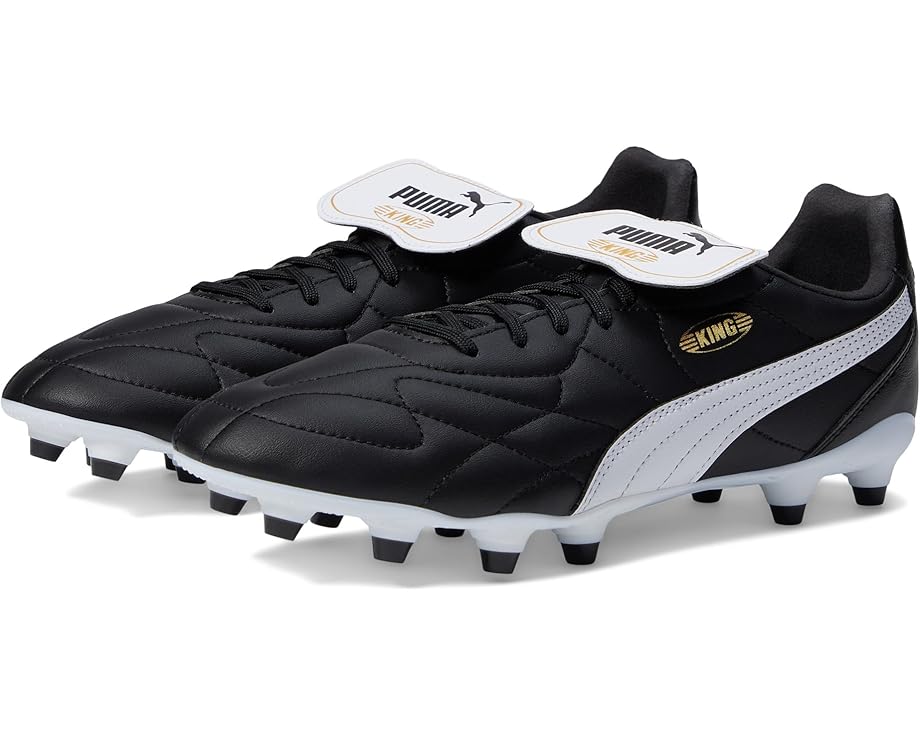 

Кроссовки PUMA King Top Firm, Artificial Ground Soccer Cleats, цвет PUMA Black/PUMA White/PUMA Gold