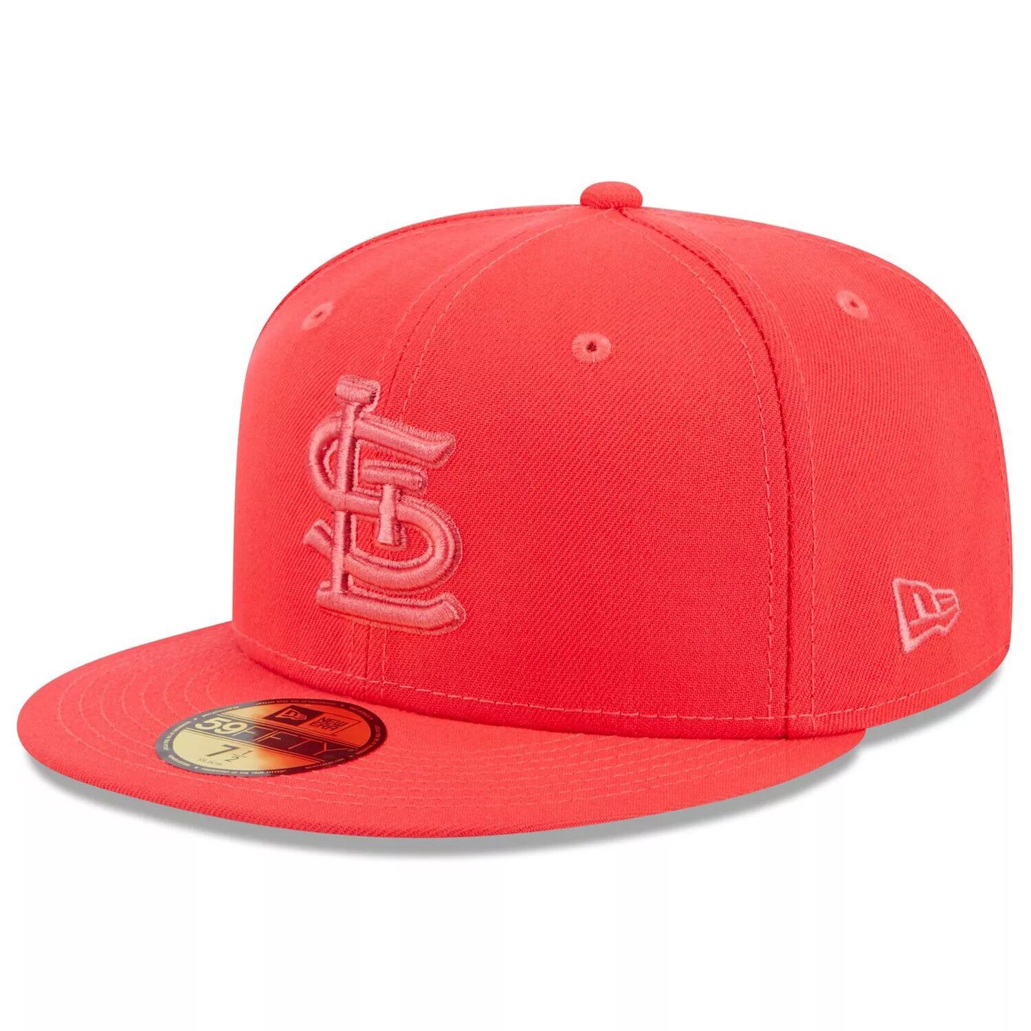 

Мужская облегающая шляпа New Era Red St. Louis Cardinals 2023 Spring Color Basic 59FIFTY