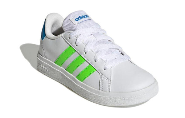 Кроссовки (GS) Adidas Grand Court 2.0 Lifestyle Tennis Shoes 'White Solar Green', белый — фото 3