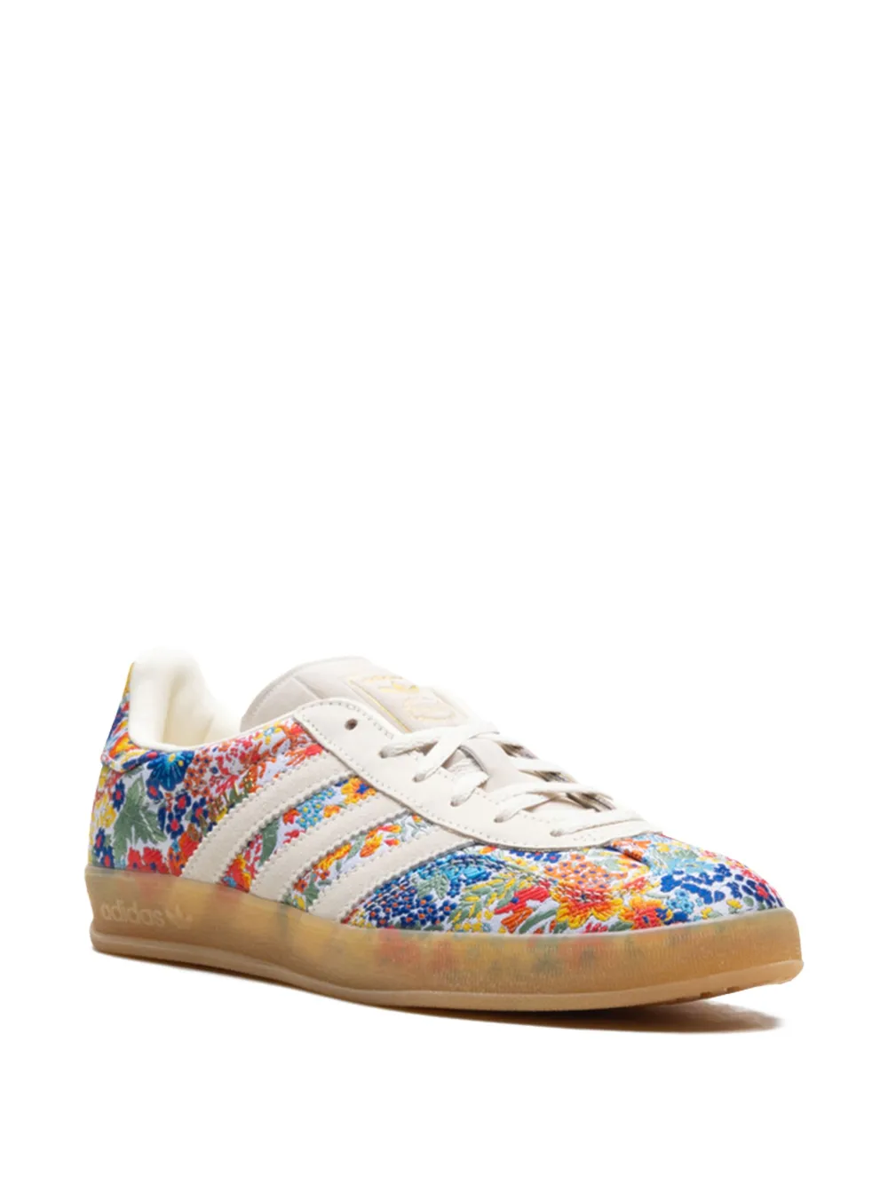 Кроссовки Gazelle Indoor Liberty London - Floral Embroidery Adidas, синий — фото 2