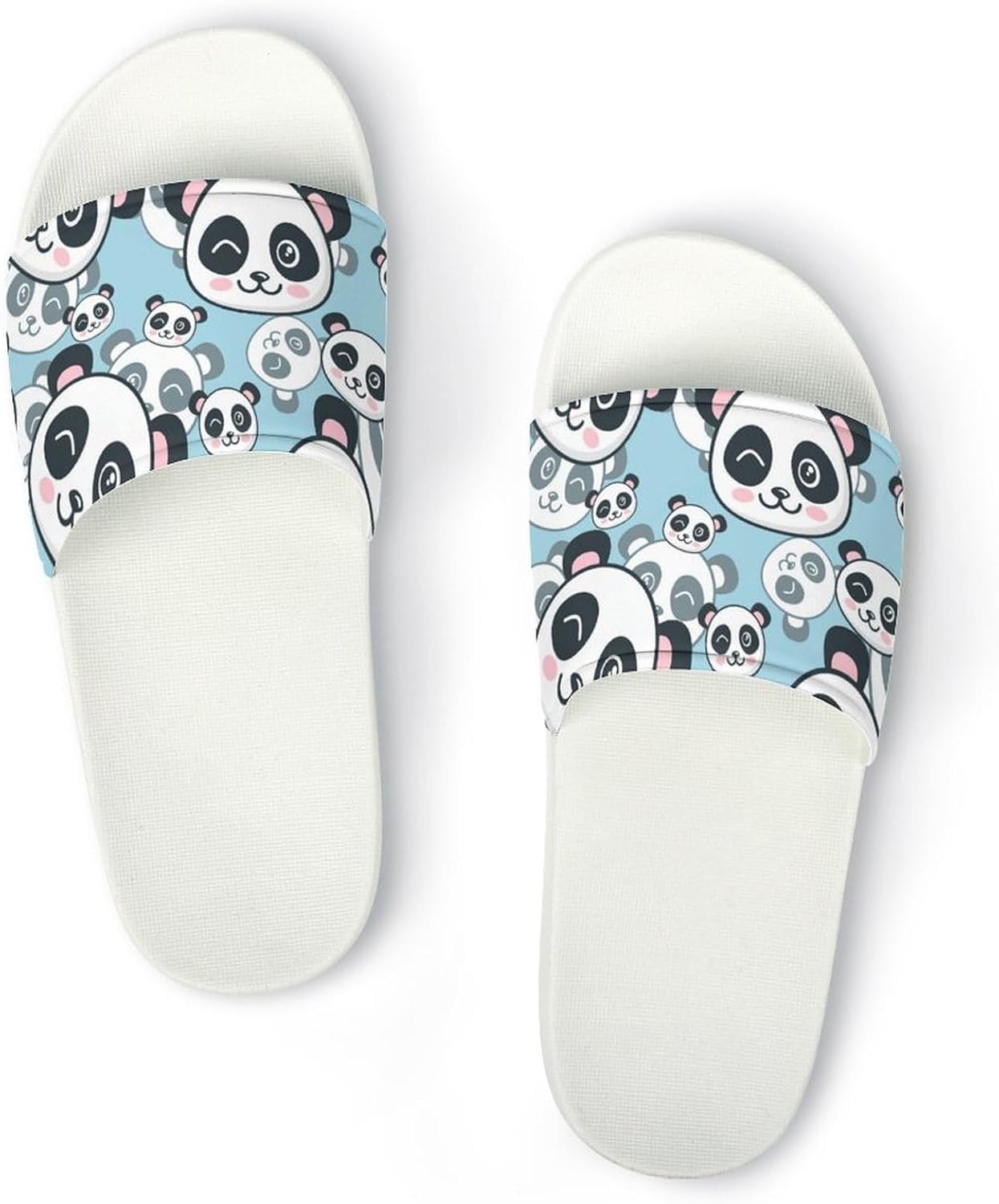 

Нескользящие тапочки для ванной комнаты с милым коровьим принтом, мягкие тапочки для душа, удобные сандалии для душа для женщин и мужчин Jeireumteor, Funny Panda-head