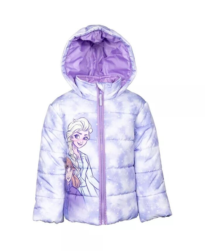 

Пуховик на молнии Frozen для девочек до (2–7–8 лет) Disney, фиолетовый