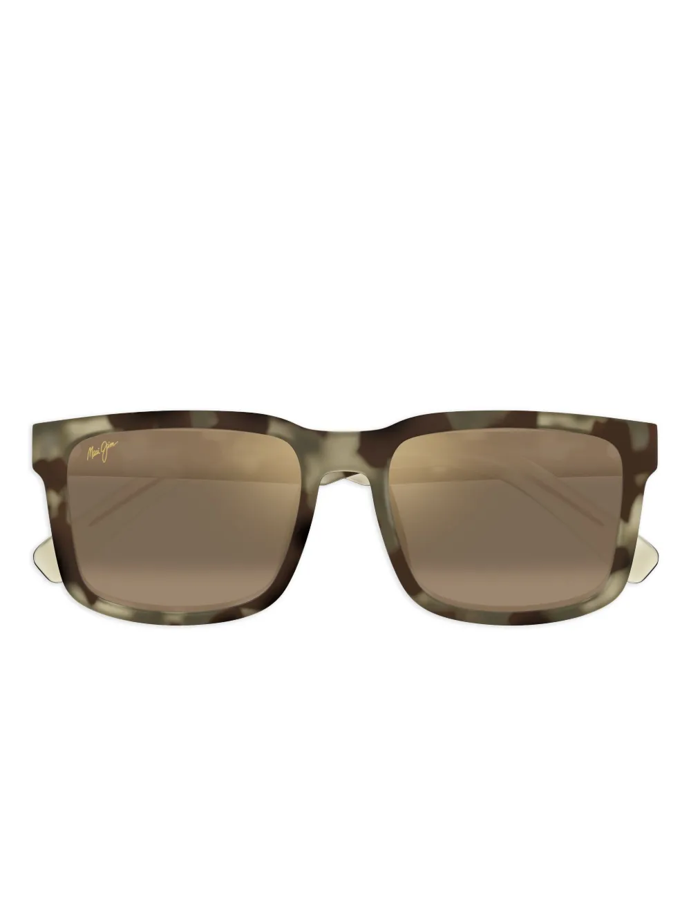 

Солнцезащитные очки в квадратной оправе Maui Jim, зеленый