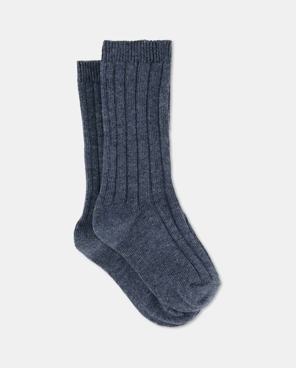 

Высокие носки для девочки Cotton Juice, цвет 400 Azul