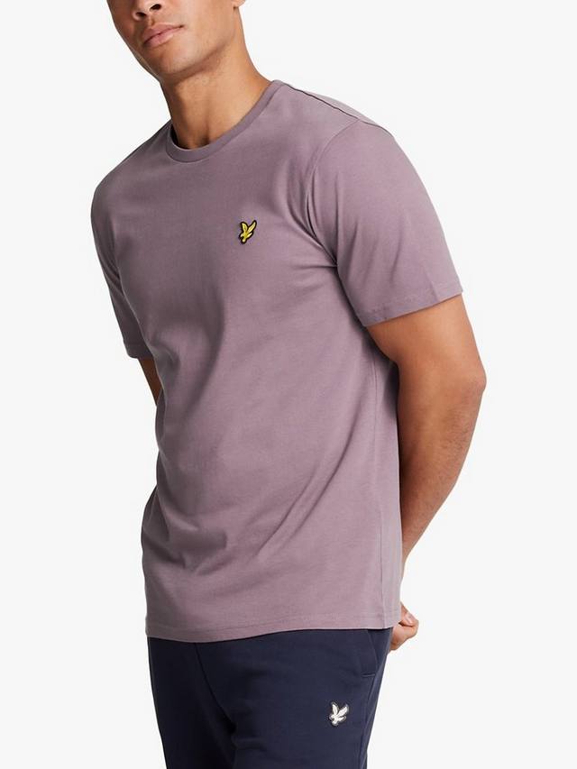 

Однотонная футболка с круглым вырезом Lyle & Scott, цвет Highland Mauve