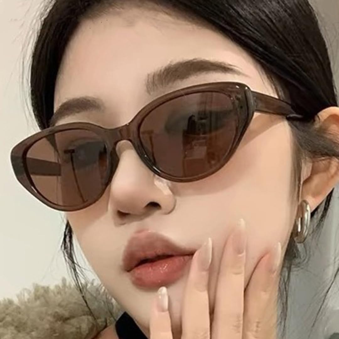 

Классические винтажные солнцезащитные очки «кошачий глаз» в большой оправе для женщин и мужчин, для активного отдыха, путешествий, вождения, рыбалки, с защитой от УФ-излучения UV400 TVTBBVV, Leopard Tea