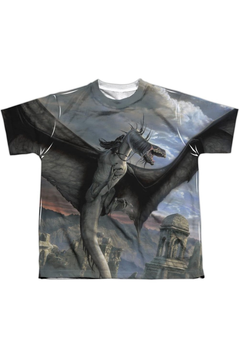 

Футболка молодежная с коротким рукавом Lord Of The Rings Fellbeast Gildan, белый