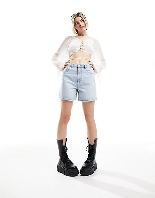 

Синие джинсовые шорты ASOS DESIGN