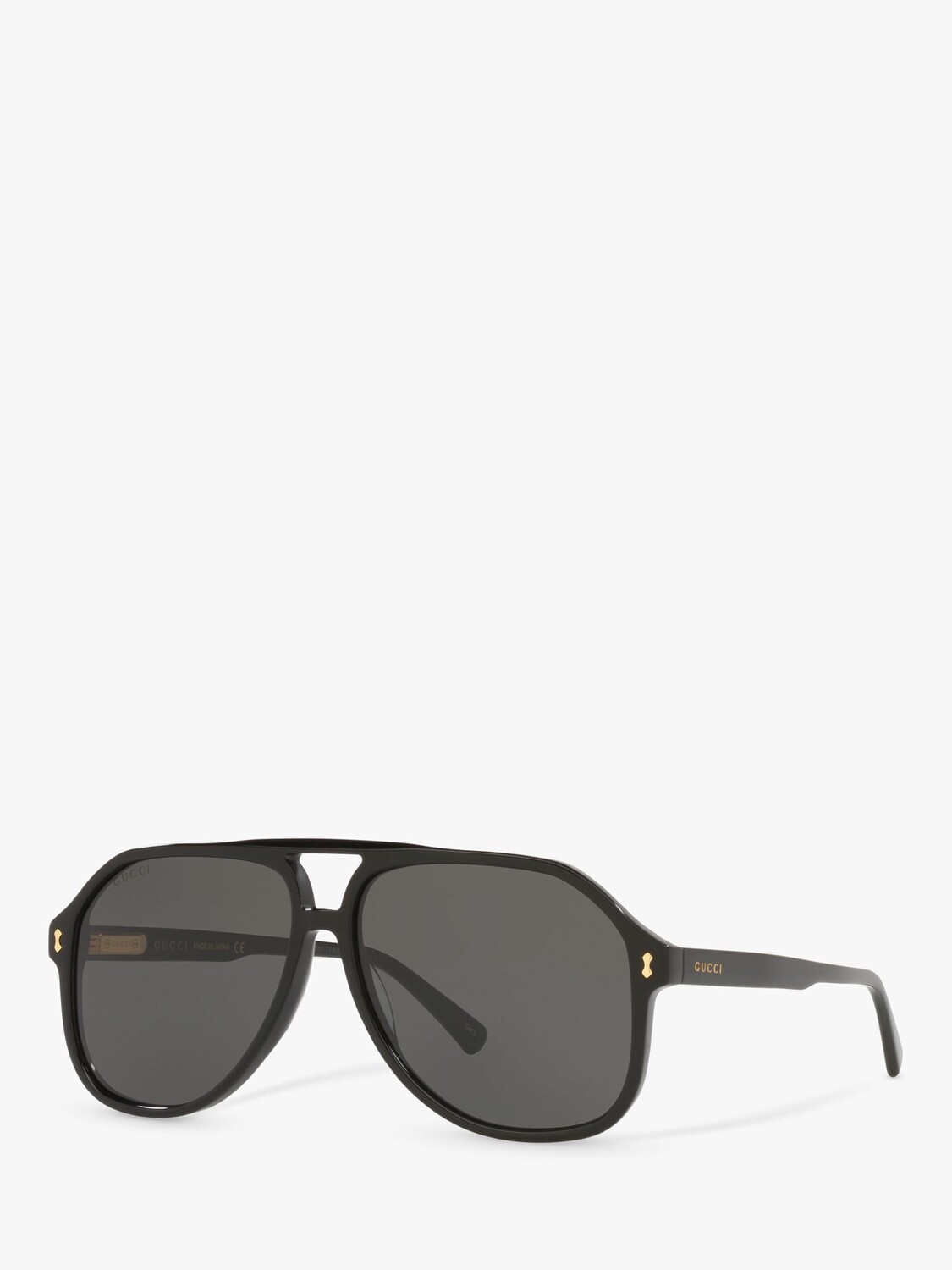 

Мужские солнцезащитные очки-авиаторы Gucci GG1042S, черные/серые