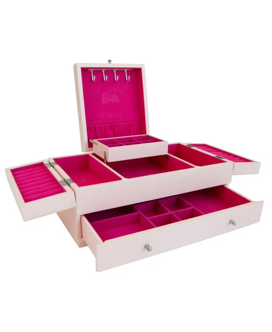 Деревянная шкатулка для украшений Barbie Baubles and Bling Mele & Co, розовый — фото 2
