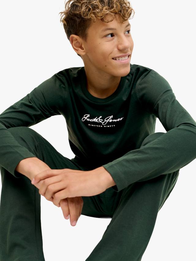 Детский комплект из хлопка: топ и брюки Jack & Jones, Scarab — фото 2