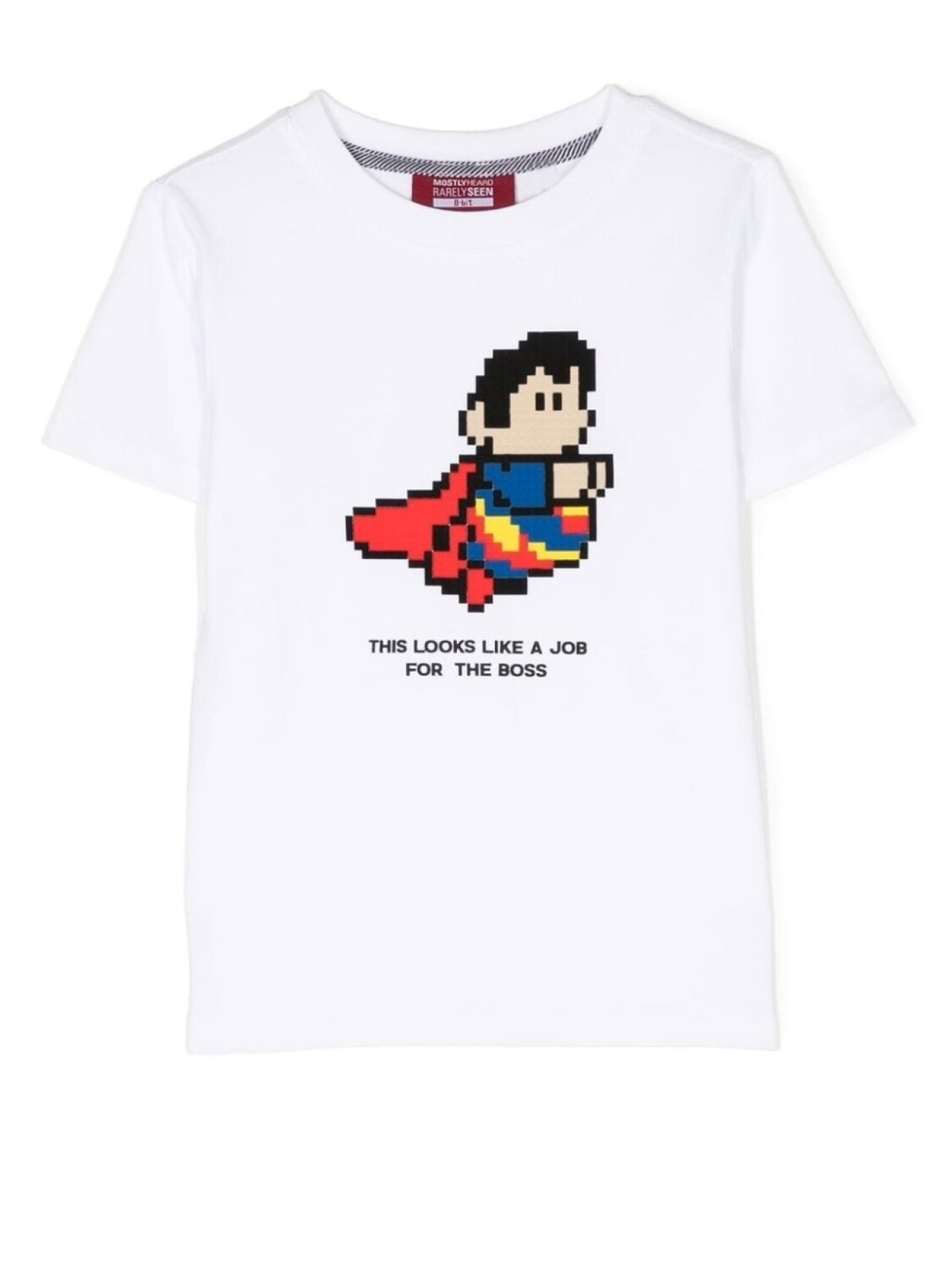 

Mostly Heard Rarely Seen 8-Bit футболка Mini Super с надписью, белый