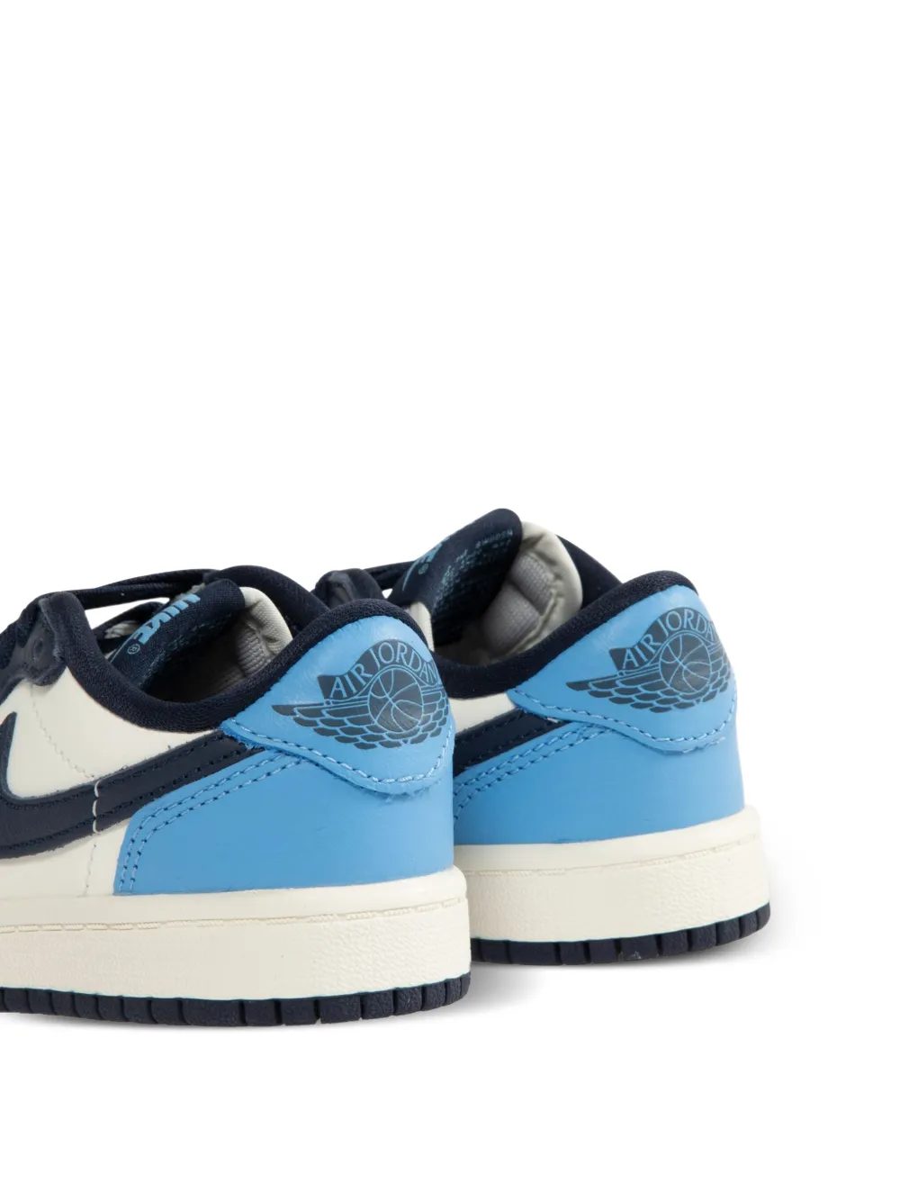 Кроссовки Air Jordan 1 со вставками Jordan Kids, синий — фото 4